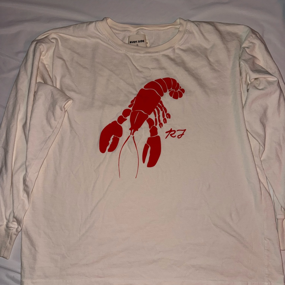 Rudy Jude Cream Long Sleeve lobster tee